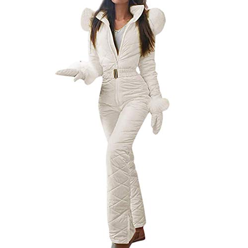 Rubyu-123 Traje de Esquí para Hombre y Mujer, Ski Jacket + Pants, Chaqueta Cálida Impermeable y Transpirable, para Esquiar en Invierno, Senderismo, Escalada, Viajes