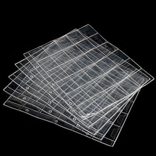 S-TROUBLE 30 Bolsillos Monederos clásicos Carpeta Páginas Hojas para Almacenamiento Colección Álbum