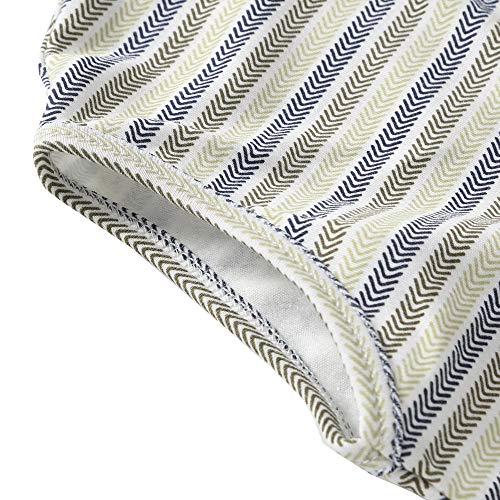 Saco de dormir para bebé, verano, para niña, niño, primavera, de algodón, con flecha, verde, gris y azul, 0,5 tog. (130 cm (3-6 años), diseño de rayas B