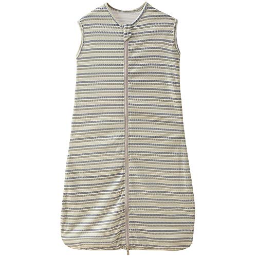 Saco de dormir para bebé, verano, para niña, niño, primavera, de algodón, con flecha, verde, gris y azul, 0,5 tog. (130 cm (3-6 años), diseño de rayas B