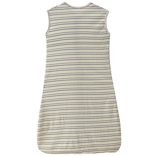 Saco de dormir para bebé, verano, para niña, niño, primavera, de algodón, con flecha, verde, gris y azul, 0,5 tog. (130 cm (3-6 años), diseño de rayas B