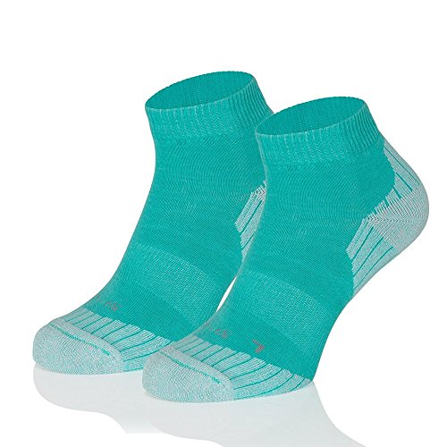 Safersox Calcetines de correr para hombre y mujer – para llevar durante días sin lavado turquesa 43-46