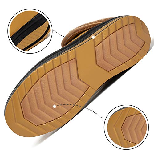 SAGUARO® Invierno Mujer Botas de Nieve Cuero Calientes Fur Botines Plataforma Bota Boots Ocasional Impermeable Anti Deslizante Zapatos (42 EU, Amarillo)