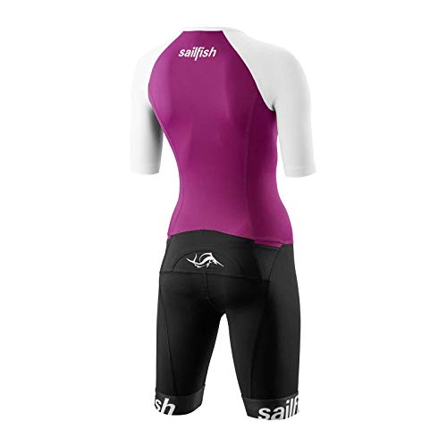 Sailfish Comp Aerosuit Berry 2019 - Traje de triatlón para mujer, color multicolor, tamaño WS