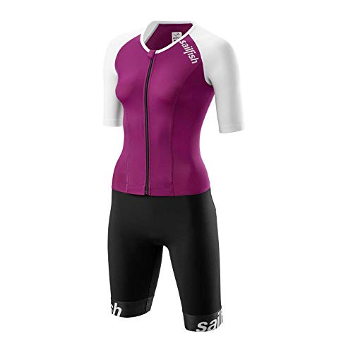 Sailfish Comp Aerosuit Berry 2019 - Traje de triatlón para mujer, color multicolor, tamaño WS