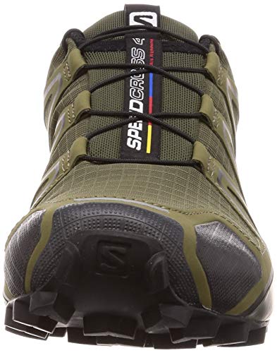 SALOMON Speedcross 4, Zapatillas de Trail Running Hombre, Verde (Grape Leaf/Burnt Olive/Black), 40 EU