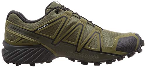 SALOMON Speedcross 4, Zapatillas de Trail Running Hombre, Verde (Grape Leaf/Burnt Olive/Black), 40 EU