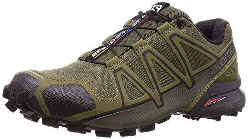 SALOMON Speedcross 4, Zapatillas de Trail Running Hombre, Verde (Grape Leaf/Burnt Olive/Black), 40 EU