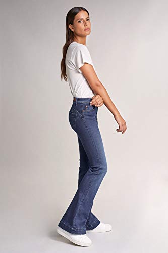 Salsa Vaqueros Wonder Push up Flare en Denim Oscuro