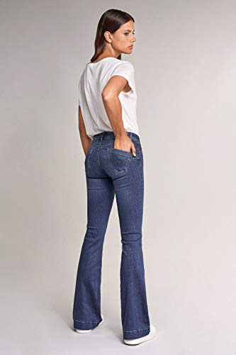 Salsa Vaqueros Wonder Push up Flare en Denim Oscuro