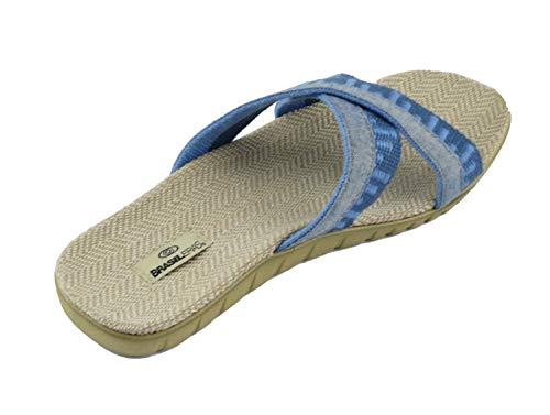 Sandalias de Playa BRASILERAS®,Cruzadas. Suela Antideslizante del 40 al 45. Hombre para Interior/Exterior. Zapatos Casual Verano