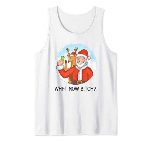 Santa Clau Christmas 2020 What Now Bitc Funny Quote Camiseta sin Mangas