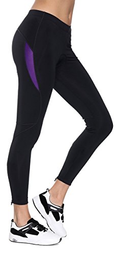 Santic Culote Ciclismo Mujer Culote Bicicleta Pantalones Largos de Ciclismo/Bicicleta/MTB con Badana para Mujeres Violado EU XL