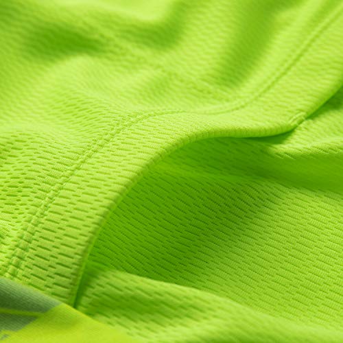 Santic Maillot Ciclista Hombre Top Ciclismo Bicicleta Bici Transpirable Secado Rápido Reflectante Jersey Ciclista Yorkson Verde EU M