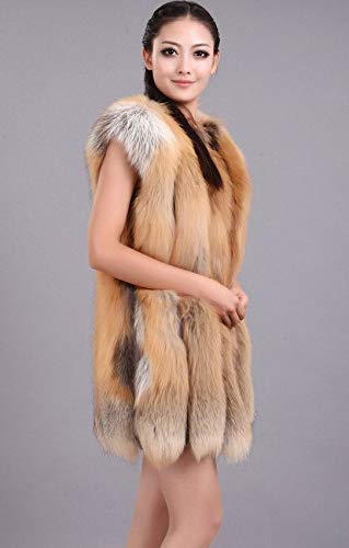 Saoirse Chaleco para mujer de piel de zorro Natural X-Small