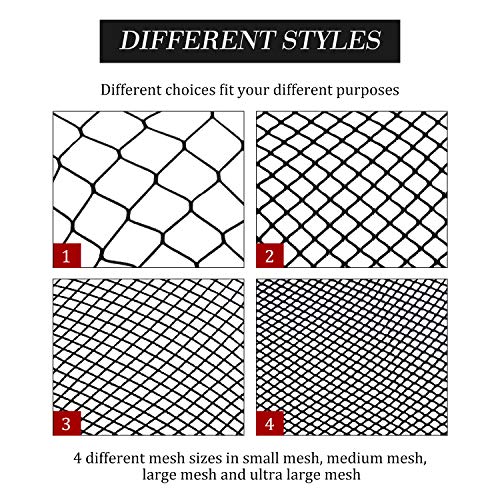 SATINIOR 5 Pares de Medias de Rejilla Cruzada Medias de Red Pantimedias de Malla para Mujeres (Negro)