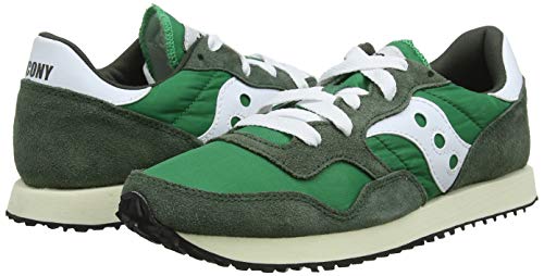 Saucony DXN Trainer Vintage, Zapatillas Hombre, Verde (Grn/Wht 3), 46.5 EU