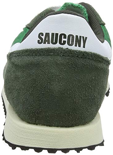 Saucony DXN Trainer Vintage, Zapatillas Hombre, Verde (Grn/Wht 3), 46.5 EU