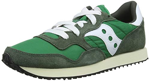 Saucony DXN Trainer Vintage, Zapatillas Hombre, Verde (Grn/Wht 3), 46.5 EU