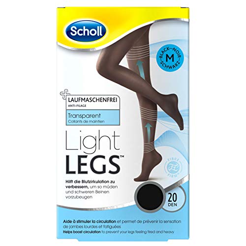 Scholl Collants Light Legs - Noir Transparent 20 deniers - 1 paire taille M