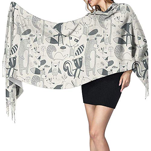 Sciarpa grande da donna Nancy Wolff Muchas Cosas Soft Cashmere Feel Pashmina Shawls Wraps