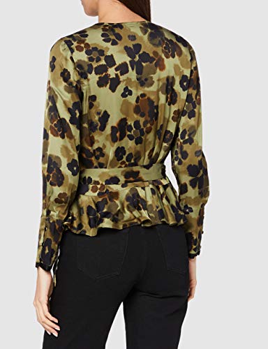 Scotch & Soda Wrap Over Top In Seasonal Prints Blusa, 0587 Combo H, M para Mujer