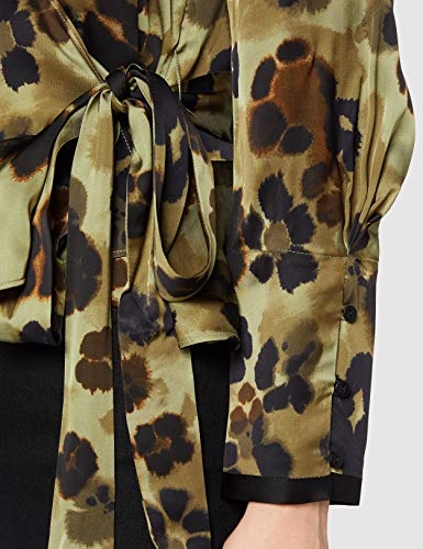 Scotch & Soda Wrap Over Top In Seasonal Prints Blusa, 0587 Combo H, M para Mujer