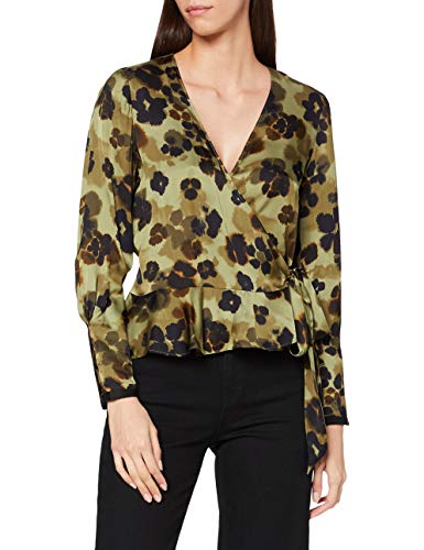 Scotch & Soda Wrap Over Top In Seasonal Prints Blusa, 0587 Combo H, M para Mujer