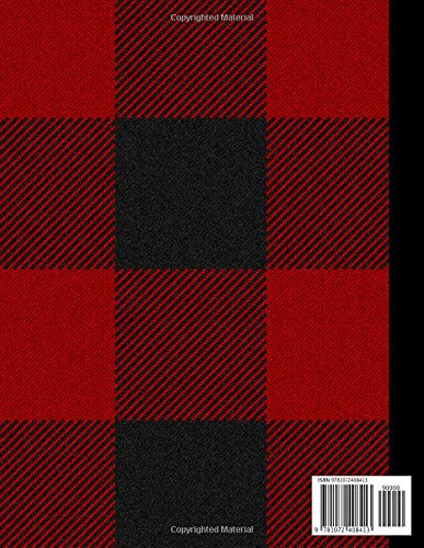 Scottish Tartan Music Manuscript Notebook Clan MacGregor Rob Roy Black Red: Blank Sheet Music Paper For Celtic Musician, Orchestra, Band, Fiddle Camp, Session Tunes