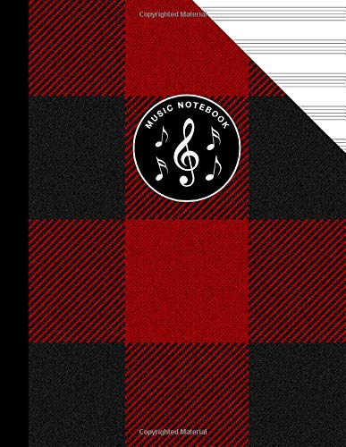 Scottish Tartan Music Manuscript Notebook Clan MacGregor Rob Roy Black Red: Blank Sheet Music Paper For Celtic Musician, Orchestra, Band, Fiddle Camp, Session Tunes