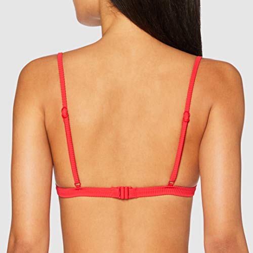 Seafolly Essentials Bralette Parte de Arriba de Bikini, Rojo (Chilli Chilli), 42 (Talla del Fabricante: 14) para Mujer