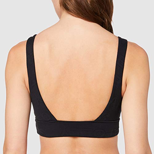 Seafolly Your Type Neck Crop Top Parte de Arriba de Bikini, Negro (Black Black), 42 (Talla del Fabricante: 14) para Mujer