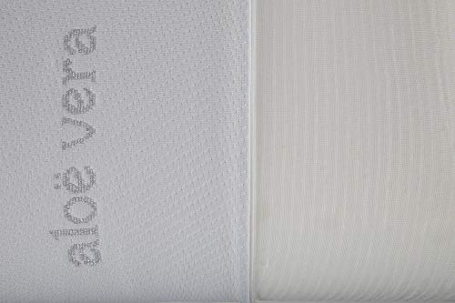 Seasons-Pack 2 almohadas viscoelasticas 70 cms, Antiácaros y Antibacterias , tejido Aloe vera hilo de plata.Doble funda