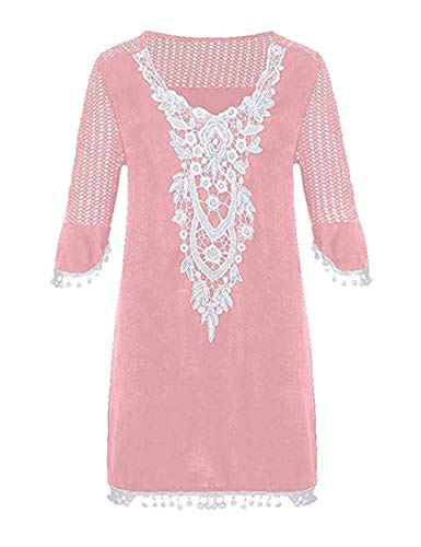 SEBOWEL Mujer Ropa de Baño Vestido de Playa Camisolas y Pareos Bikini Cover Up