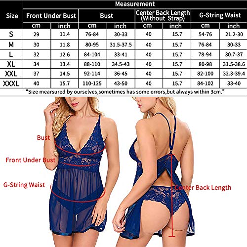 SEDEX Lencería Mujer Erótica Ropa Interior Camisón Bodysuit Esposas de Encaje Restringidas Cordón Transparente Lencería Tentación