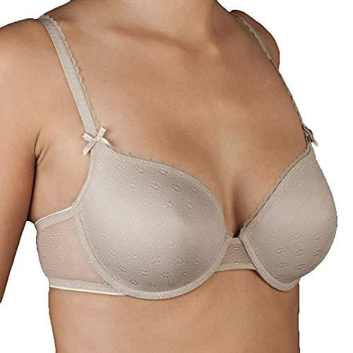 Selene MARGARI Sujetador con Aros, Beige (Tierra Tierra), 85 (Tamaño del Fabricante:B.85) para Mujer