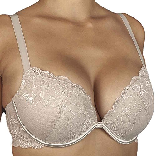 Selene Noelia Sujetador con Push-up, Beige (Tierra), 85 (Tamaño del Fabricante:C.85) para Mujer