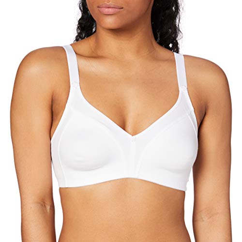 Selene Sujetador Blanca Preformado Algodon Doble Capa Sin Aros Blanco 105C