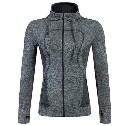 Selighting Chaqueta Deporte Mujer Running Tops Chicas Fitness Ropa Elástica de Secado Rápido Sudaderas Chaquetas Deportivas Yoga Running Gym