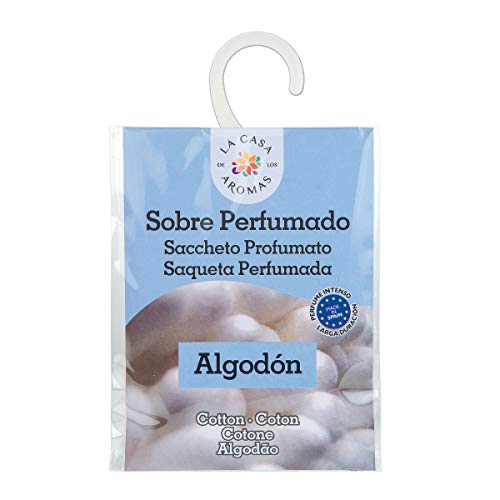 Set de 12 Sobres Perfumados, Bolsitas Aromáticas Aroma Algodón, Saquitos para el Armario, Cajón, Ropa de Bebé, Zapatero, Maleta