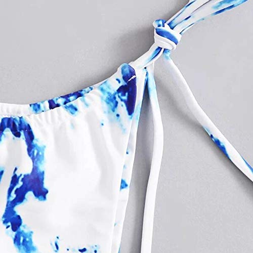 Sexy Bikinis Mujer 2021,Traje de baño Push Up de Bikini Dividido de Tres Puntos con Estampado Sexy para Mujer