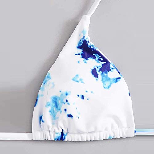 Sexy Bikinis Mujer 2021,Traje de baño Push Up de Bikini Dividido de Tres Puntos con Estampado Sexy para Mujer