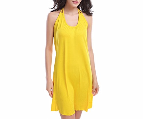 Shangrui Mujer Traje de Baño de la Serie Eslinga Color Sólido Falda de Bikini(FZSWVB002)