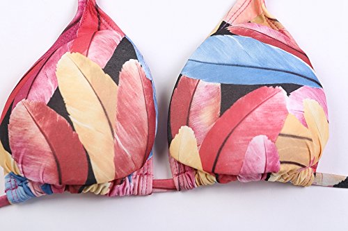Shangrui Mujer Traje de Baño de la Serie Impreso Vendaje Traje de baño de Playa Bikini(FZSW0660)