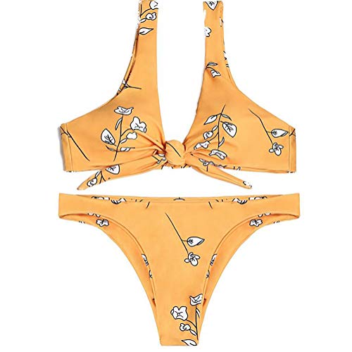 SHANGXIAN Cintura Alta Traje De Baño Tankini Mujer Push Up Estampado Floral Sexy Conjunto De Bikini Bañador De Dos Piezas,H,M