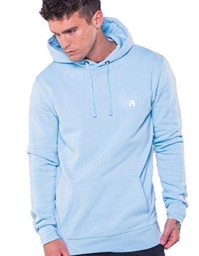 Sharkers Sudadera Azul Claro Cielo Hombre con Capucha (XL)