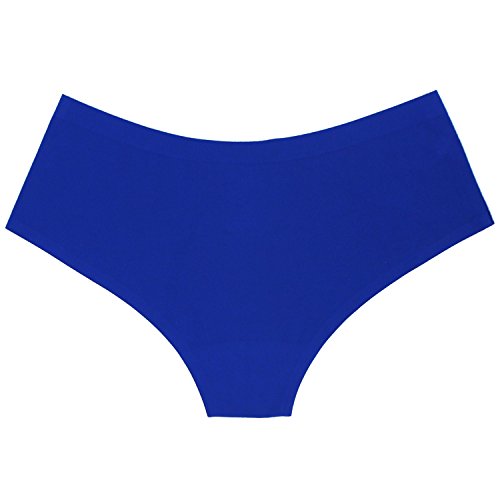 SHEKINI Bragas Invisibles sin Costuras Estilo Bikini de Cintura Baja de Ribete Festoneado de Color Puro para Mujer Pack DE 4/6 (Medium, A)