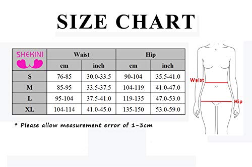 SHEKINI Bragas Invisibles sin Costuras Estilo Bikini de Cintura Baja de Ribete Festoneado de Color Puro para Mujer Pack DE 4/6 (X-Large, C)