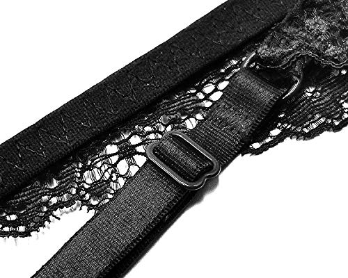 SHEKINI Mujer Conjunto de Lencería de Encaje Transparente Sujetadores y Bragas Ligero Comodo