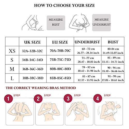 SHEKINI Mujer Conjunto de Lencería Sujetador Bralette de Triángulo de Encaje con Relleno Extraíble sin Aros y Correa de Hombro Ajustable（Amarillo Dorado,XS